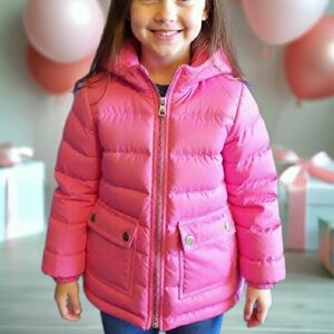 Chic Pink Puffer Jacket for Kids